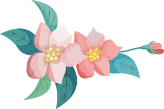 flowerbranch-floral-decorative-elements-bird-nest-sketch-classical-design-626279