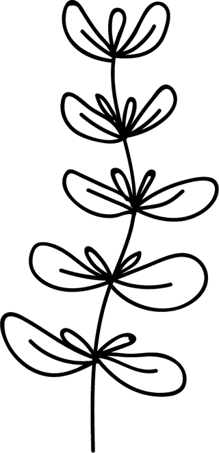 flowerleaf-icons-lineart-design-black-white-decor-185110