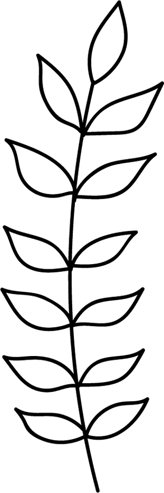 flowerleaf-icons-lineart-design-black-white-decor-121541