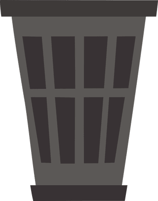 freecolor-full-waste-basket-in-flat-design-style-vector-268492