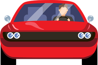 frontview-people-driving-cars-cartoon-vector-illustration-set-collection-female-male-drivers-alone-280977