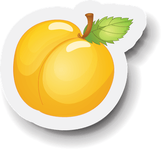 fruitsset-dessert-fruit-sticker-673