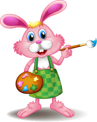 funnylittle-bunny-illustrationillustration-of-many-easter-rabbits-of-four-rabbits-587169