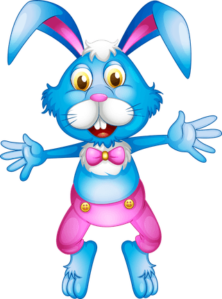 funnylittle-bunny-illustrationillustration-of-many-easter-rabbits-of-four-rabbits-135441