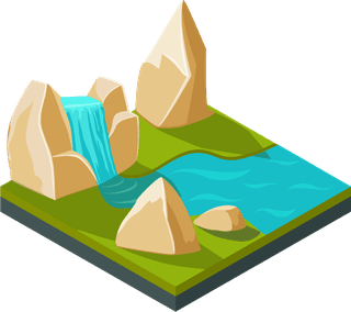 gameground-vector-items-nature-stone-game-landscape-cartoon-interface-game-rock-water-layer-game-illustration-389016