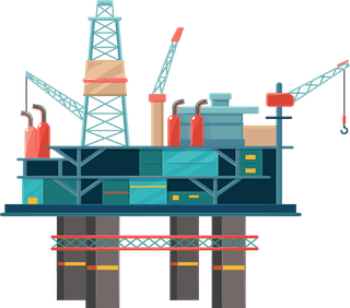 gasdrilling-rig-oil-industry-cartoon-icons-set-392485