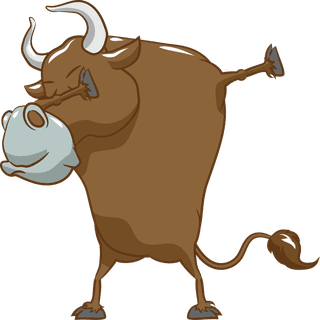 gaursilly-cow-cartoon-set-isolated-on-white-background-225560