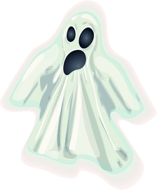 ghostsrealistic-cartoon-halloween-element-collection-417013