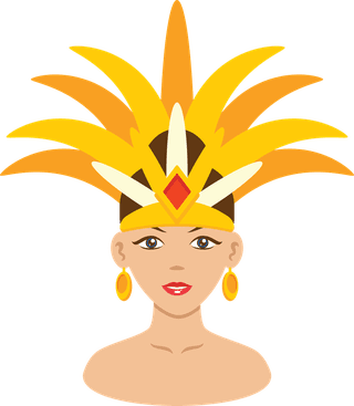 girlin-fur-hat-set-of-brazilian-samba-dancer-on-transparent-background-336211