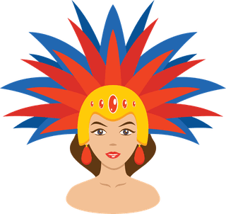 girlin-fur-hat-set-of-brazilian-samba-dancer-on-transparent-background-682351