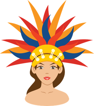 girlin-fur-hat-set-of-brazilian-samba-dancer-on-transparent-background-143746