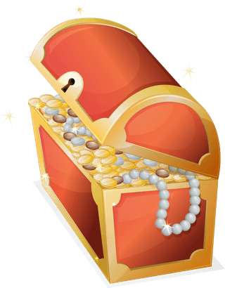 goldcoin-box-different-chests-and-pot-of-gold-illustration-895580