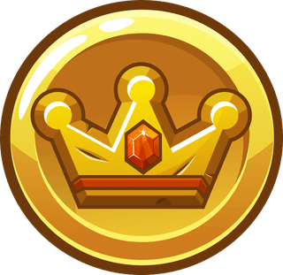 goldenround-square-app-icons-with-crowns-521928