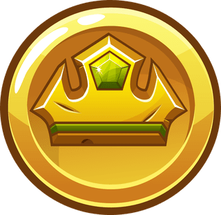 goldenround-square-app-icons-with-crowns-111150