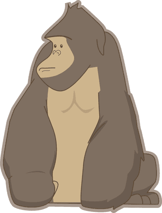 gorillaflat-design-animal-collection-childrens-style-833128