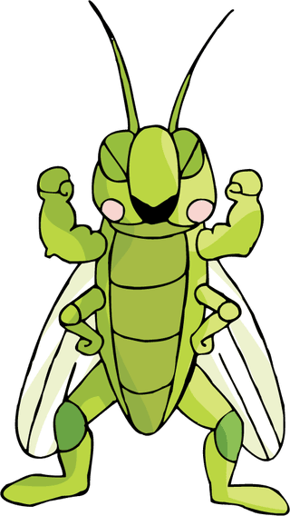 grasshoppera-variety-of-super-cute-animals-vector-616997