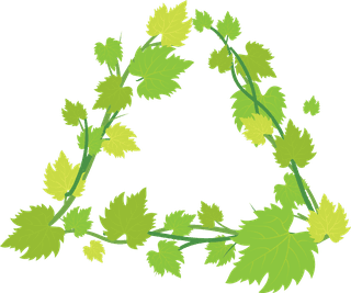greenand-purple-poison-ivy-leaf-vine-collection-with-flat-vector-style-illustration-456723
