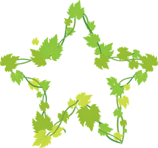 greenand-purple-poison-ivy-leaf-vine-collection-with-flat-vector-style-illustration-497532