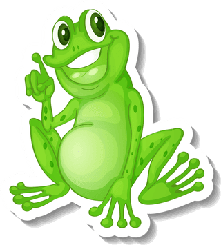 greenfrog-sticker-set-of-green-frogs-illustration-150612