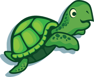 greenturtle-turtle-cartoon-set-vector-design-of-animal-action-494541