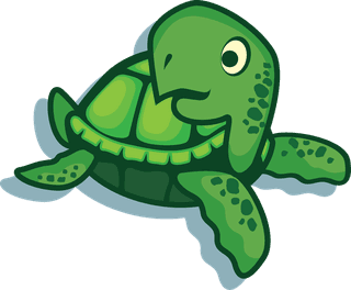 greenturtle-turtle-cartoon-set-vector-design-of-animal-action-770718