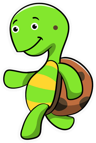 greenturtle-turtle-cartoon-set-vector-design-of-animal-action-547561