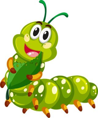 greenworm-green-caterpillar-character-in-different-actions-illustration-221272
