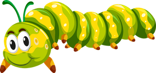 greenworm-green-caterpillar-character-in-different-actions-illustration-185053