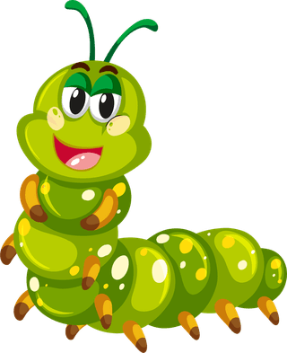 greenworm-green-caterpillar-character-in-different-actions-illustration-140003