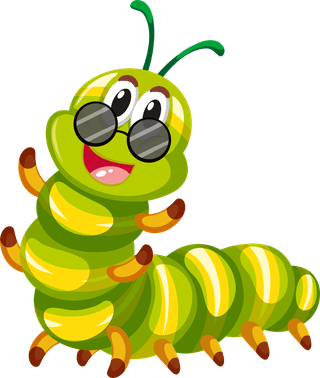 greenworm-green-caterpillar-character-in-different-actions-illustration-356927