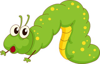 greenworm-happy-insect-on-the-train-number-illustration-237362