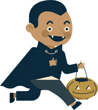 halloweendesign-elements-costumed-cartoon-characters-sketch-274129