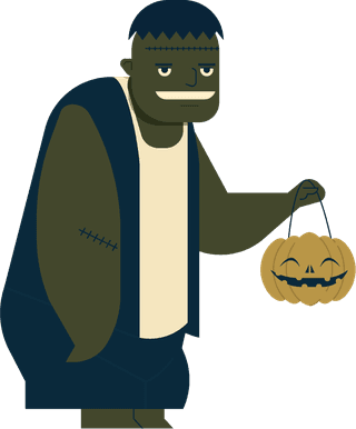 halloweendesign-elements-costumed-cartoon-characters-sketch-350871