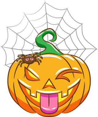 halloweenset-of-silly-and-scary-halloween-jack-o-lantern-pumpkins-isolated-on-white-550917