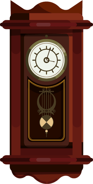 hangingclock-icons-colored-elegant-classical-decor-993375