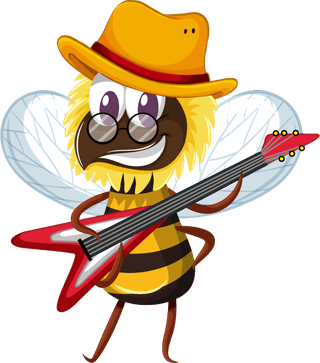 hardworkingbee-set-insect-sticker-102174