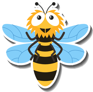 hardworkingbee-set-insect-sticker-938343