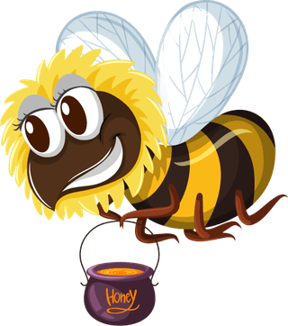 hardworkingbee-set-insect-sticker-210631