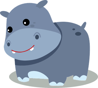 hippoanimals-icons-hippo-elephant-bear-penguin-sketch-394501
