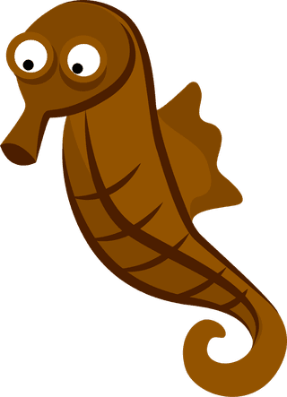hippocampusmarine-animal-cartoon-vectors-set-993493