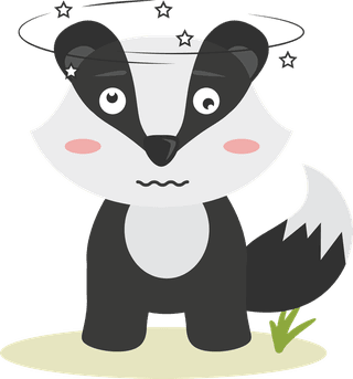 honeybadger-cartoon-honey-badger-emoticon-in-different-expression-collection-784140