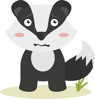 honeybadger-cartoon-honey-badger-emoticon-in-different-expression-collection-967182