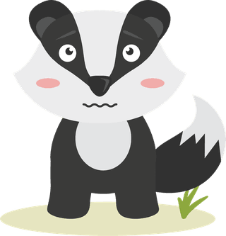 honeybadger-cartoon-honey-badger-emoticon-in-different-expression-collection-237555