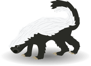 honeybadger-honey-badger-illustration-set-with-various-pose-624369