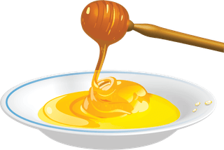 honeyspoon-plate-vector-honey-bees-collected-528993