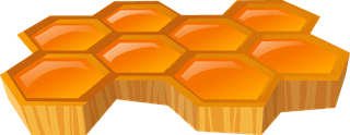 honeycombcake-honey-watercolor-set-with-jar-dipper-bees-honeycomb-house-bucket-462211