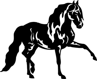 horseblack-and-white-horse-clip-art-pictures-134853
