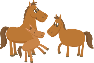 horsefamily-funny-farm-animals-families-set-59385