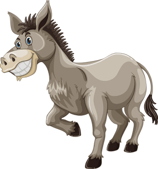 horsehorses-and-donkeys-in-different-poses-illustration-798724