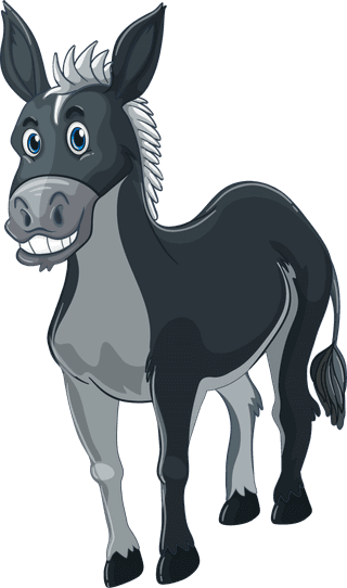 horsehorses-and-donkeys-in-different-poses-illustration-454711